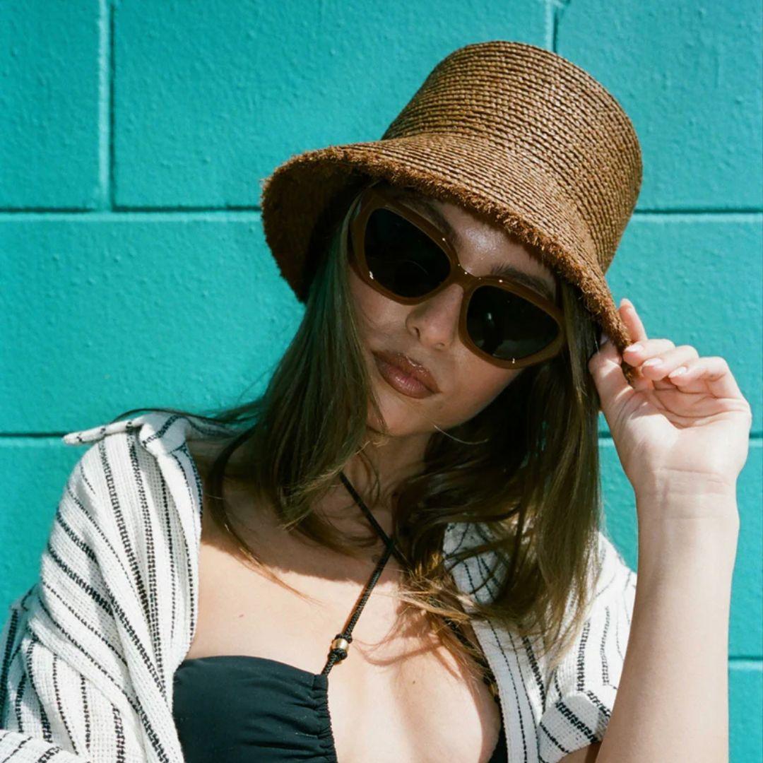 Hemlock Lenny Straw Bucket Hat